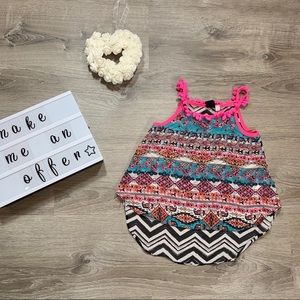 OTT girls zebra print crop top